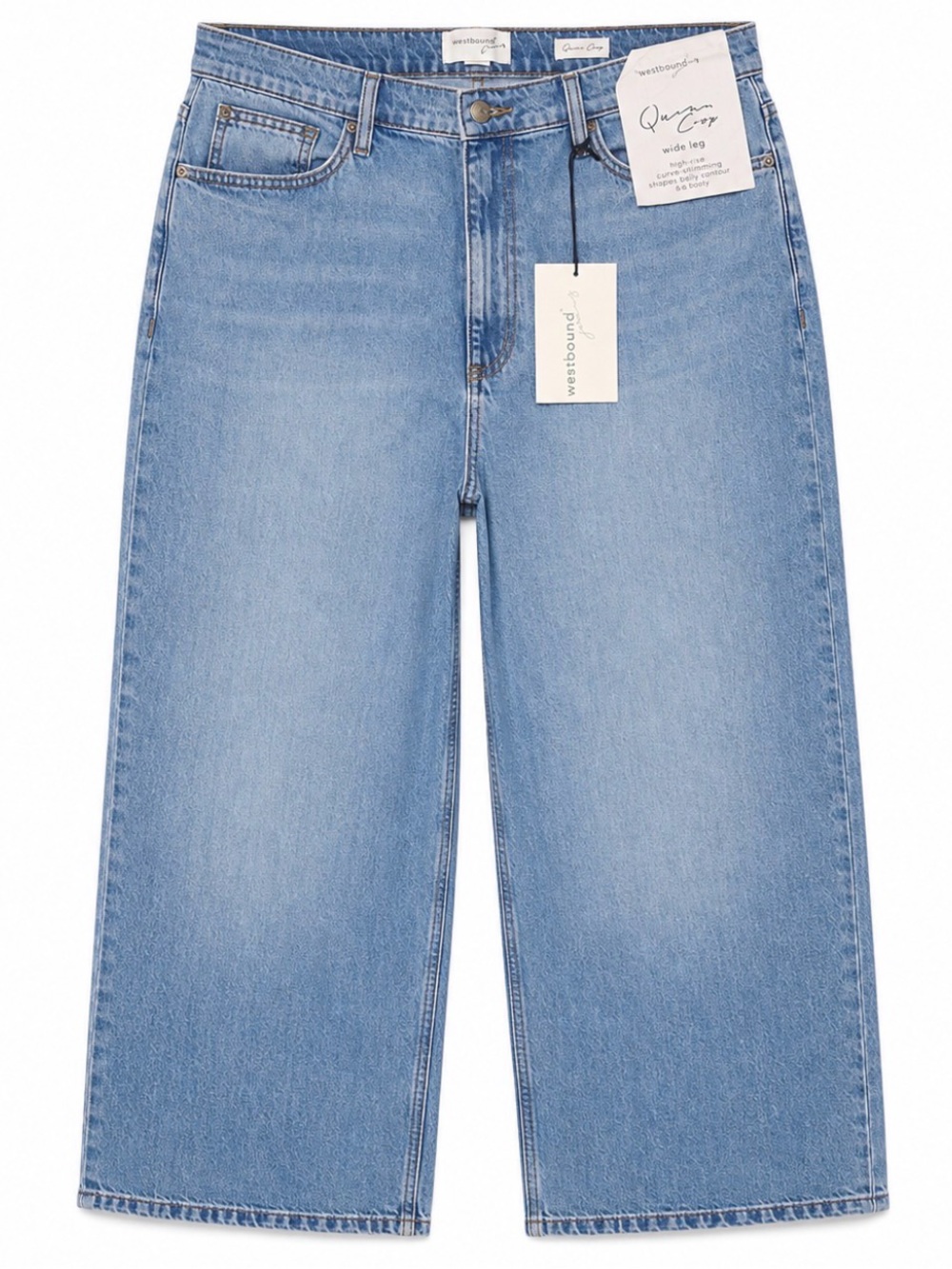 Westbound Quinn Crop, High Rise, Wide Leg Jeans